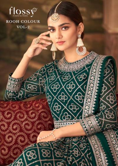 Rooh Colour Vol 2 By Flossy Gramo Designer Partywear Gown Collection